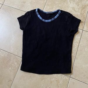 Cute blue collard Brandy Melville top